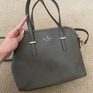 Grey Kate Spade Purse